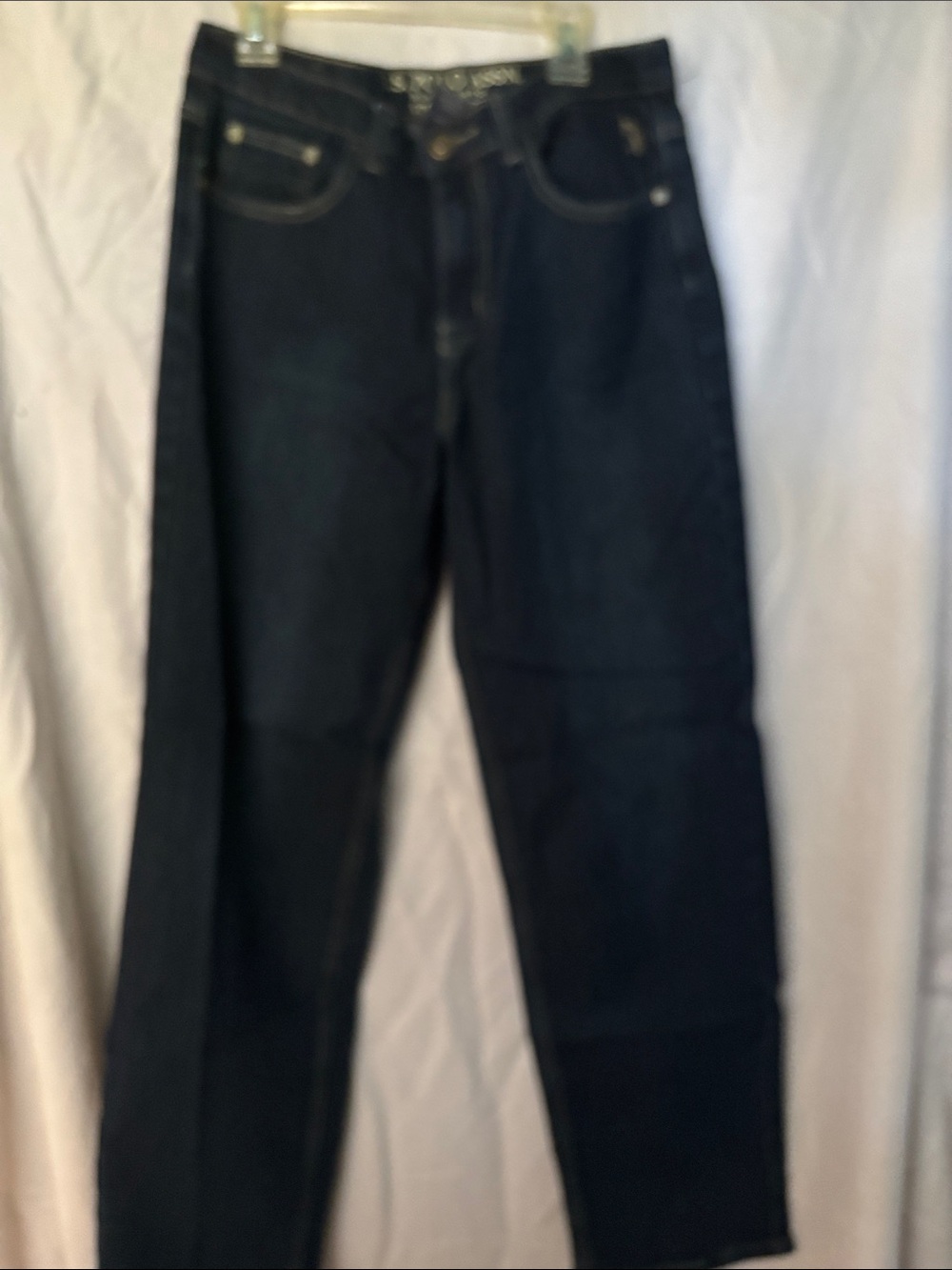 Boys Dark Blue Straight-Leg Jeans